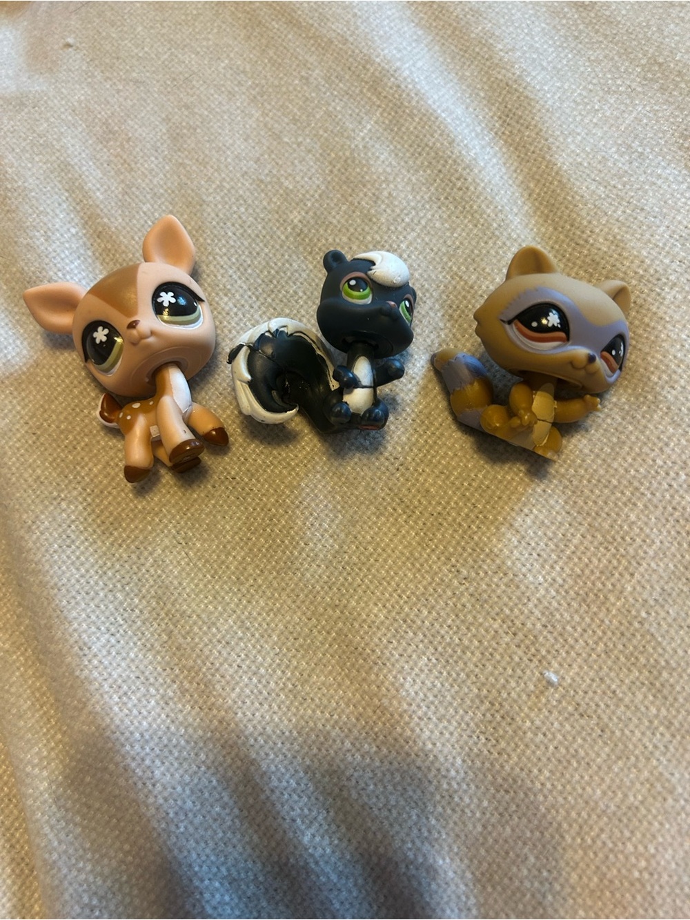 Lot of 3 Littlest Pet shop Forest creatures